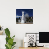 Grote geiser en brongeiser in geelsteen poster (Thuiskantoor)