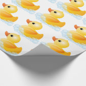 Grote gele duck cadeaupapier (Hoek)