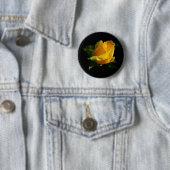 Grote gele rog ronde button 5,7 cm (In situ)