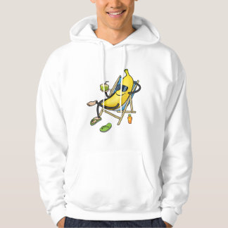 Grote gele zonnebanaan hoodie