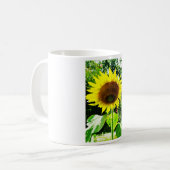 Grote gele zonnebloem koffiemok (Voorkant links)