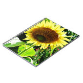 Grote gele zonnebloem notitieboek (Linkerzijde)