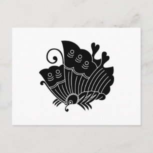 Grote gele zwavelvlinder briefkaart