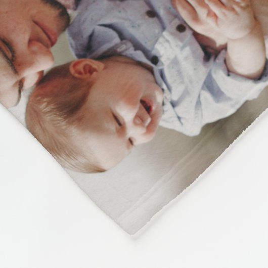 Grote gepersonaliseerde 21-foto collage fleece dek (Hoek)