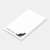 Grote gepersonaliseerde Post-it® notes voor katten (Schuin)
