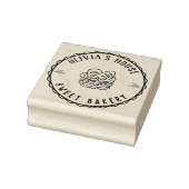 Grote gepersonaliseerde zelfgemaakte Logo custom r Rubberstempel (Stempel)