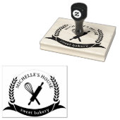 Grote gepersonaliseerde zelfgemaakte Logo Custom Rubberstempel (Gestempeld)