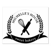 Grote gepersonaliseerde zelfgemaakte Logo Custom Rubberstempel (Afrduk)