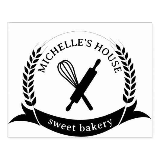 Grote gepersonaliseerde zelfgemaakte Logo Custom Rubberstempel (Afrduk)