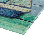 Grote Glas Snijplank Driftwood Beach Design (Hoek)