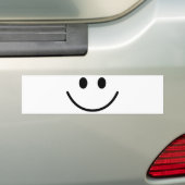 grote glimlach bumpersticker (Op auto)