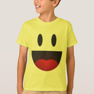 Grote glimlach emoji t-shirt