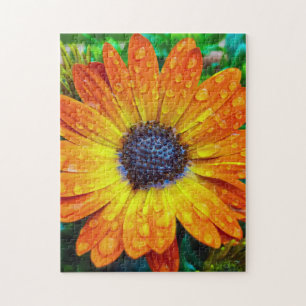 Grote Golden Flower close Legpuzzel