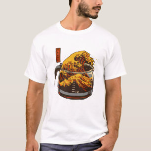 Grote Golf bij Kanagawa Mount Fuji Coffee T-shirt