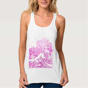 Grote Golf Hokusai, Heet Roze Tanktop