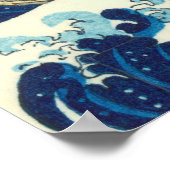 Grote golf Hokusai Poster (Hoek)