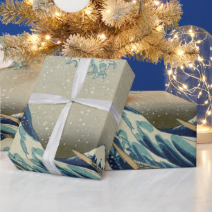 Grote golf off Kanagawa van Hokusai Cadeaupapier