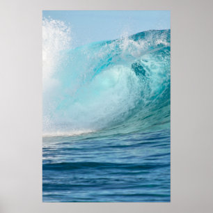 Grote golf Pacific ocean verticale poster