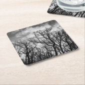 Grote golf van bomen vierkante kartonnen onderzetter (Schuin)