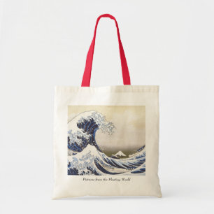 Grote golf van Hokusai Tote Bag