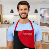 Grote golf van Kanagawa Modern Twist gepersonalise Schort