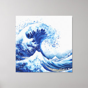 Grote Golf voor Kanagawa Muurkunst Canvas Afdruk