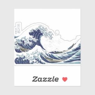  grote golven door Hokusai Sticker