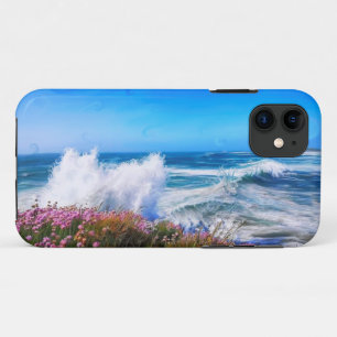 Grote golven race naar Fistral Beach, Newquay iPhone 11 Hoesje