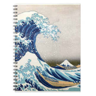 Grote golven van Kanagawa Hokusai Fine Art Notitieboek