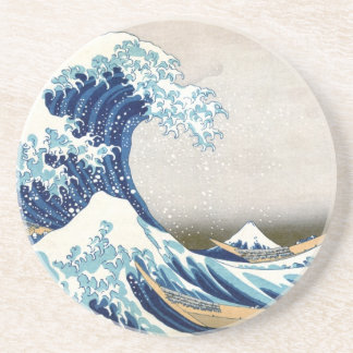 Grote golven van Kanagawa Hokusai Fine Art Zandsteen Onderzetter
