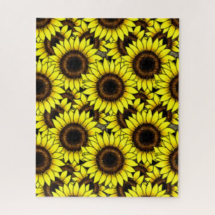 Grote gouden zonnebloemen Jigzaag Puzzle Legpuzzel