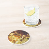 Grote goudvoorraad Kyoto Japan Abstract Zandsteen Onderzetter (Zijkant)