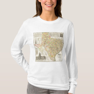 Grote graafschappen en spoorwegen in Texas T-shirt
