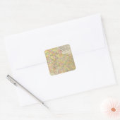Grote graafschappen en spoorwegen in Texas Vierkante Sticker (Envelop)