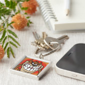 Grote Grens TAZ™ Sleutelhanger (Zijkant)