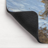 Grote grijze boomgaard en sneeuwwildRaptor Muismat (Hoek)