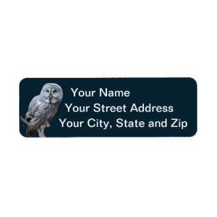 Grote grijze boomkorren etiket