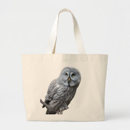 Grote grijze boomkorren grote tote bag