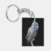 Grote grijze boomkorren sleutelhanger (Voorkant Links)