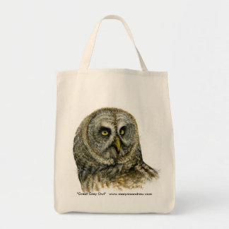 Grote grijze boomkorren tote bag