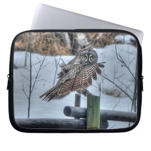 Grote grijze orkestraan - foto Wildlife Laptop Sleeve