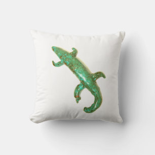 grote groene hagedis kussen