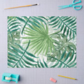 Grote groene mannetjes en tropische Planten in Mon Tissuepapier (Craft)