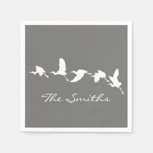 Grote groeten in de vlucht (achtergrondkleur kieze servet