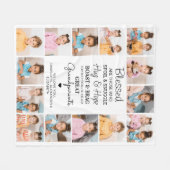 Grote grootouders gepersonaliseerd gedicht Fotocol Fleece Deken (Voorkant (Horizontaal))