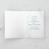 Grote Grootzoon Religieuze Birthday Green Kaart (Binnen)