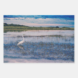 Grote grot in de wetlands inpakpapier vel