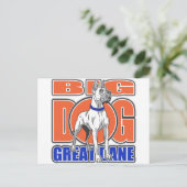 Grote, grote deen briefkaart (Staand voorkant)