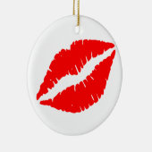 GROTE, GROTE EN GROTE RODE RUBY LIPS ORNAMENT (Rechts)