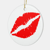 GROTE, GROTE EN GROTE RODE RUBY LIPS ORNAMENT (Links)